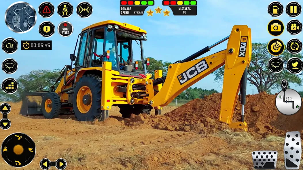 Скачать взломанную JCB Excavator Construction 3D  [МОД Mega Pack] — полная версия apk на Андроид screen 5