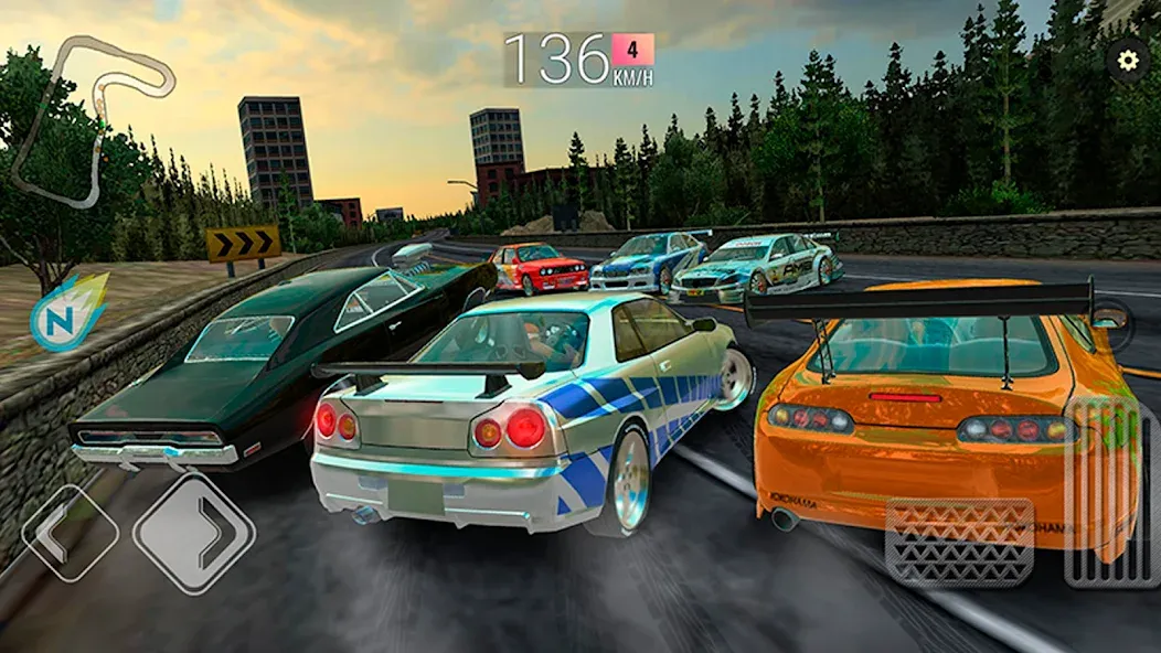 Скачать взломанную Racing in Car — Multiplayer (Рейсинг ин Кар)  [МОД Mega Pack] — стабильная версия apk на Андроид screen 5