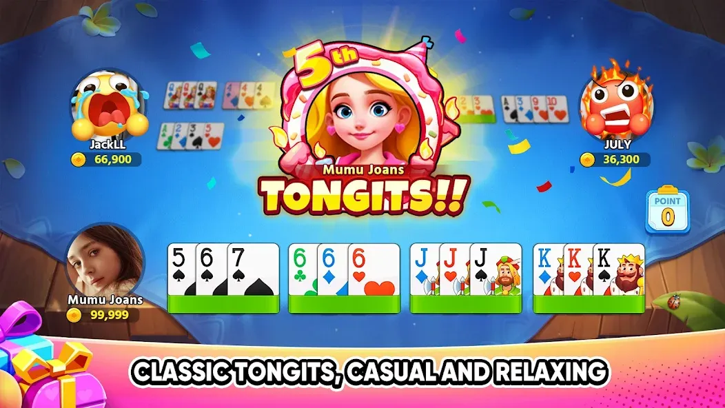 Взломанная Tongits Go — Mines Slots Pusoy (Тонгитс Го)  [МОД Menu] — стабильная версия apk на Андроид screen 1