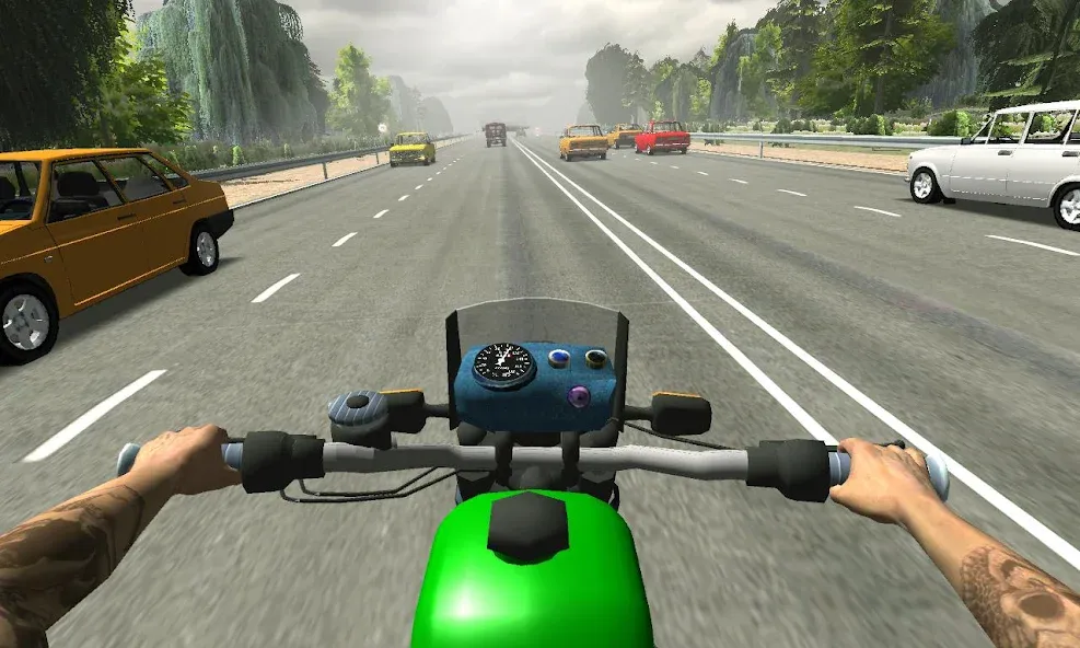 Скачать взлом Russian Moto Traffic Rider 3D  [МОД Меню] — стабильная версия apk на Андроид screen 3