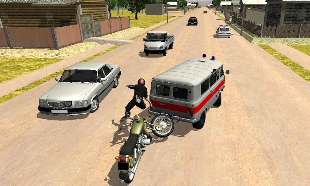 Скачать взлом Russian Moto Traffic Rider 3D  [МОД Меню] — стабильная версия apk на Андроид screen 4