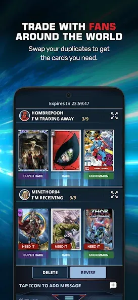 Взломанная Marvel Collect! by Topps®  [МОД Бесконечные деньги] — последняя версия apk на Андроид screen 3