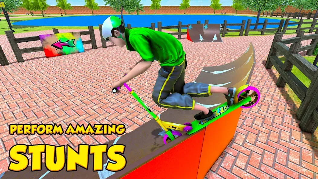 Скачать взлом BMX Air Skate Scooter Tricks  [МОД Mega Pack] — полная версия apk на Андроид screen 3