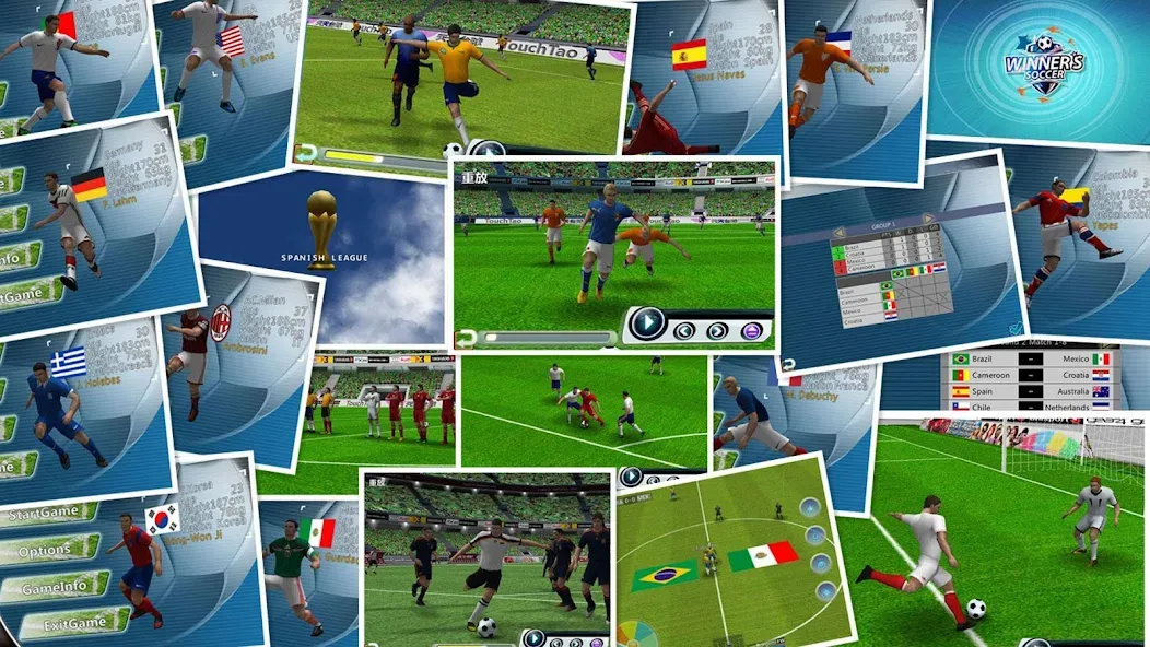 Скачать взлом Winner Soccer Evo Elite  [МОД Menu] — последняя версия apk на Андроид screen 1