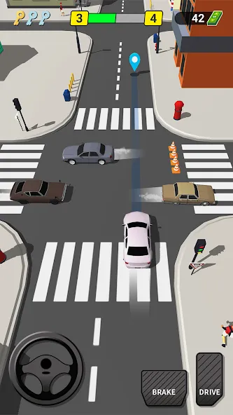 Скачать взлом Pick Me Up 3D: Taxi Game (Пик Ми Ап 3Д)  [МОД Много монет] — последняя версия apk на Андроид screen 1