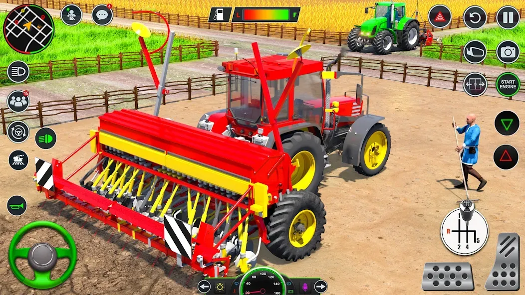 Скачать взломанную Real Tractor Driving Games (Риал Трактор Драйвинг Геймс)  [МОД Много денег] — последняя версия apk на Андроид screen 2