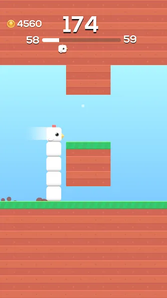 Скачать взлом Square Bird — Flappy Chicken (Сквер Брд)  [МОД Unlocked] — последняя версия apk на Андроид screen 1