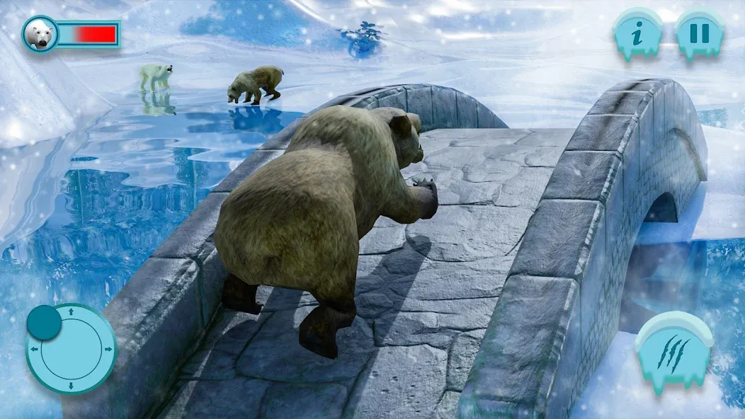 Скачать взлом Polar Bear Family Survival  [МОД Mega Pack] — полная версия apk на Андроид screen 1