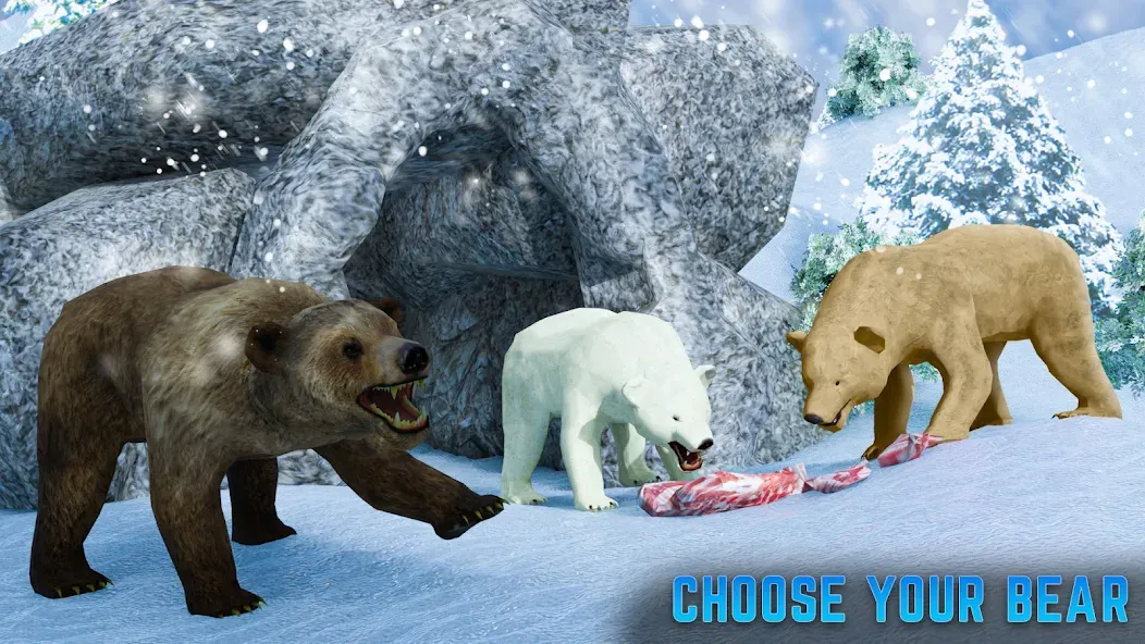 Скачать взлом Polar Bear Family Survival  [МОД Mega Pack] — полная версия apk на Андроид screen 2