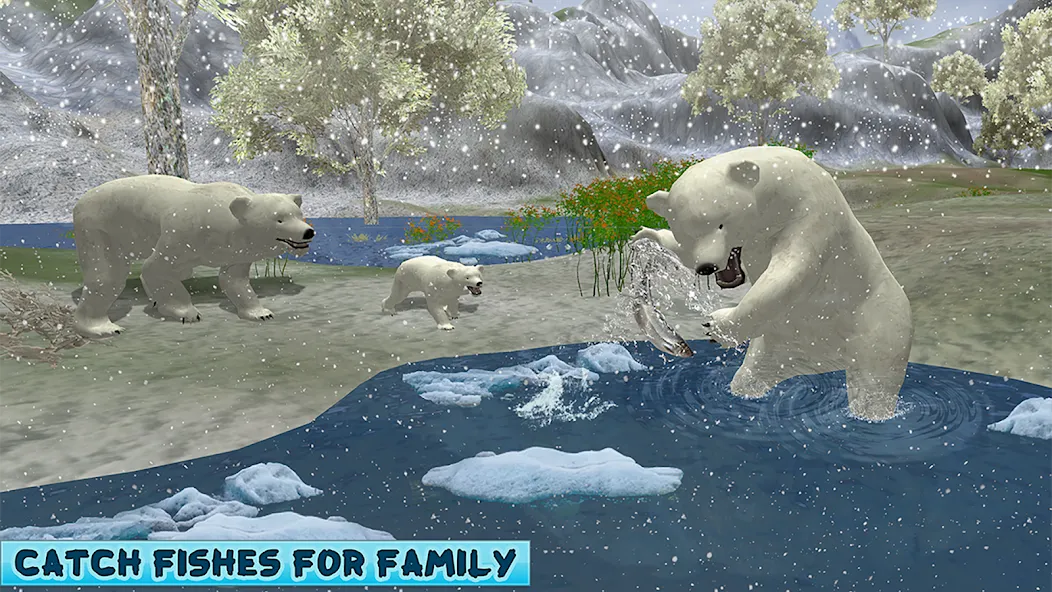 Скачать взлом Polar Bear Family Survival  [МОД Mega Pack] — полная версия apk на Андроид screen 4