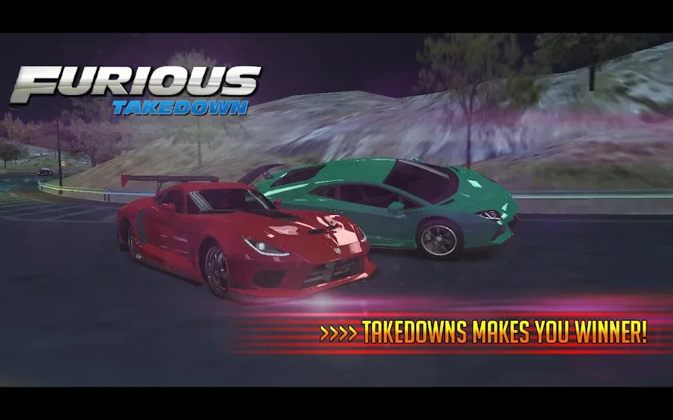 Взлом Furious: Takedown Racing (Фьюриъс)  [МОД Много денег] — последняя версия apk на Андроид screen 4