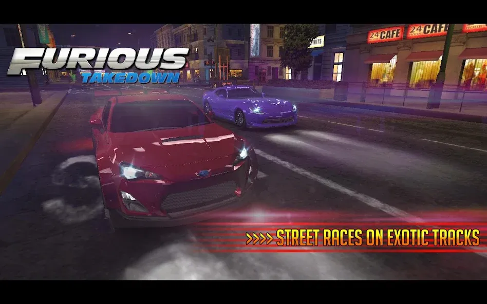 Взлом Furious: Takedown Racing (Фьюриъс)  [МОД Много денег] — последняя версия apk на Андроид screen 5