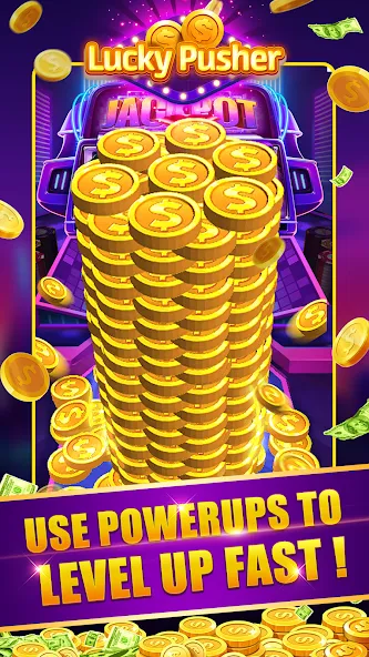 Взломанная Lucky Cash Pusher Coin Games (Лаки Кэш Пушер Коин Геймс)  [МОД Unlimited Money] — стабильная версия apk на Андроид screen 1