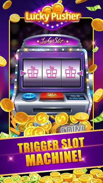 Взломанная Lucky Cash Pusher Coin Games (Лаки Кэш Пушер Коин Геймс)  [МОД Unlimited Money] — стабильная версия apk на Андроид screen 2