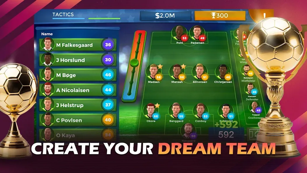 Скачать взломанную Pro 11 — Soccer Manager Game (Про 11)  [МОД Unlimited Money] — последняя версия apk на Андроид screen 1