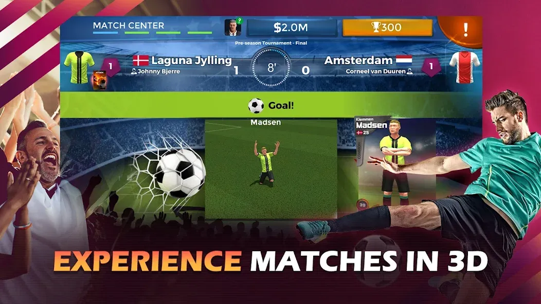 Скачать взломанную Pro 11 — Soccer Manager Game (Про 11)  [МОД Unlimited Money] — последняя версия apk на Андроид screen 2