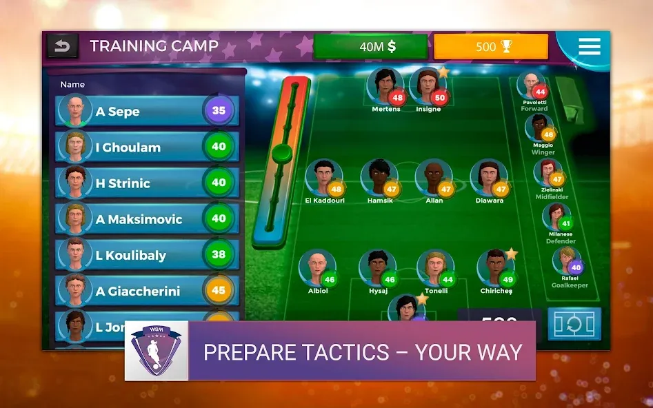 Скачать взлом WSM — Women's Soccer Manager (ВСМ)  [МОД Unlimited Money] — полная версия apk на Андроид screen 5