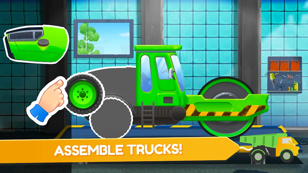 Скачать взломанную Build a House: Building Trucks  [МОД Все открыто] — полная версия apk на Андроид screen 3