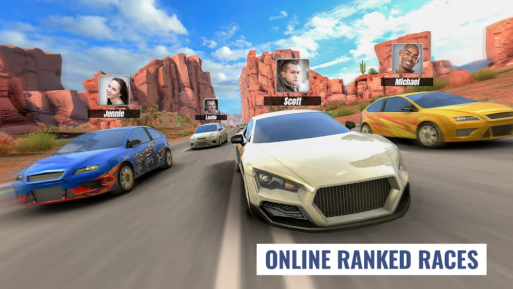 Скачать взломанную Racing Clash (Рейсинг Клэш)  [МОД Меню] — полная версия apk на Андроид screen 5