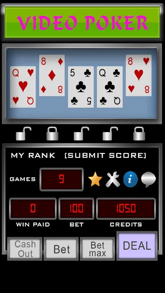 Скачать взломанную Video Poker (Видео Покер)  [МОД Меню] — стабильная версия apk на Андроид screen 2