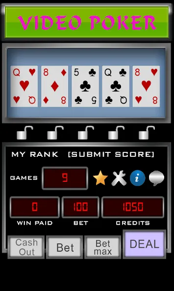 Скачать взломанную Video Poker (Видео Покер)  [МОД Меню] — стабильная версия apk на Андроид screen 3