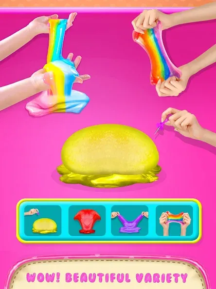 Скачать взлом Make Fluffy Slime Maker Game  [МОД Все открыто] — последняя версия apk на Андроид screen 4