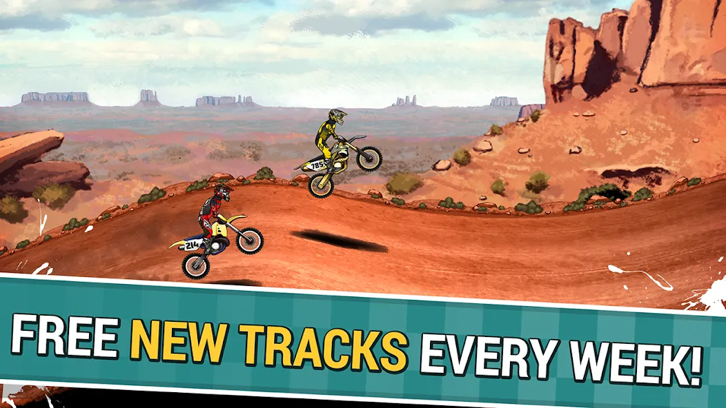 Взлом Mad Skills Motocross 2 (Мад Скилс Мотокросс 2)  [МОД Mega Pack] — полная версия apk на Андроид screen 5