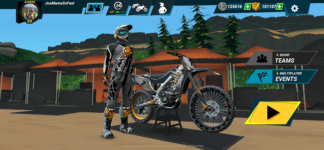 Скачать взломанную Mad Skills Motocross 3 (Мэд Скиллз Мотокросс 3)  [МОД Mega Pack] — последняя версия apk на Андроид screen 4