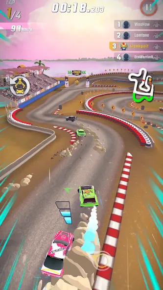 Взломанная Rally Clash — Car Racing Game (Ралли Клаш)  [МОД Меню] — стабильная версия apk на Андроид screen 1