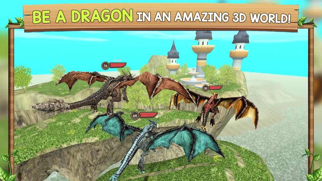 Взлом Dragon Sim Online: Be A Dragon  [МОД Все открыто] — последняя версия apk на Андроид screen 1