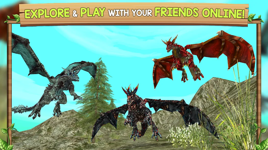 Взлом Dragon Sim Online: Be A Dragon  [МОД Все открыто] — последняя версия apk на Андроид screen 4