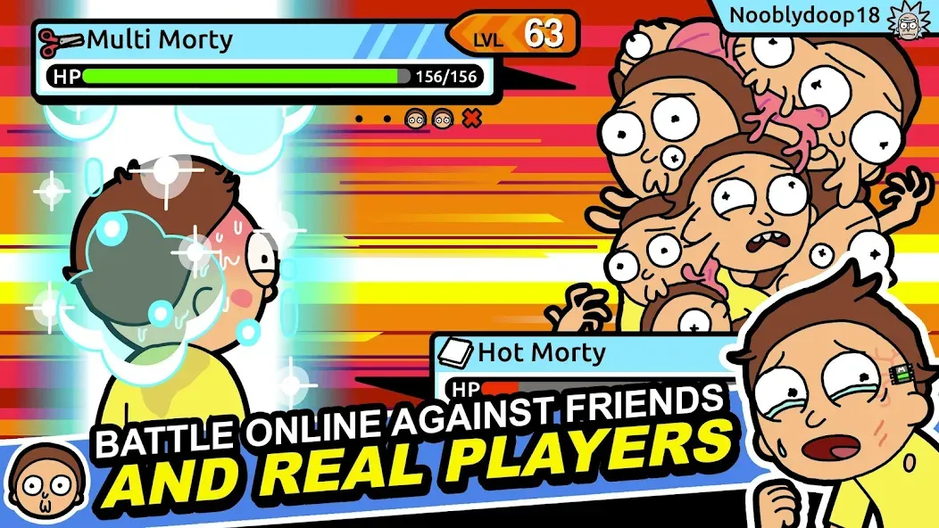 Скачать взломанную Rick and Morty: Pocket Mortys (Покет Мортис)  [МОД Mega Pack] — полная версия apk на Андроид screen 2