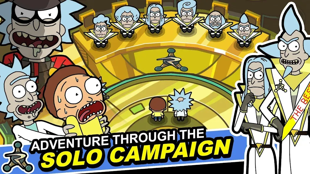 Скачать взломанную Rick and Morty: Pocket Mortys (Покет Мортис)  [МОД Mega Pack] — полная версия apk на Андроид screen 3