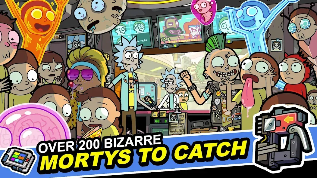 Скачать взломанную Rick and Morty: Pocket Mortys (Покет Мортис)  [МОД Mega Pack] — полная версия apk на Андроид screen 4