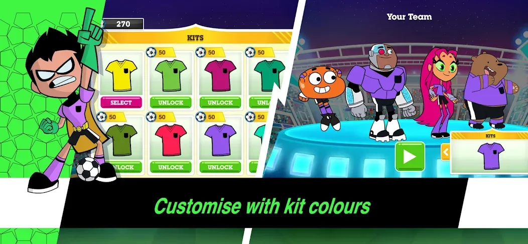 Скачать взлом Toon Cup — Football Game  [МОД Mega Pack] — последняя версия apk на Андроид screen 4