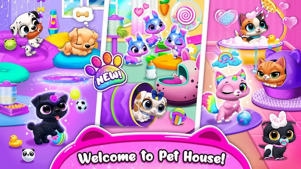 Взломанная Floof — My Pet House (Флооф)  [МОД Много монет] — стабильная версия apk на Андроид screen 4