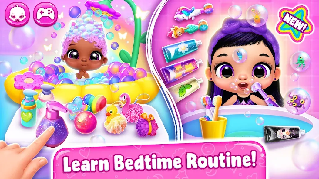 Скачать взлом Giggle Babies — Toddler Care (Гигл Бебис)  [МОД Меню] — стабильная версия apk на Андроид screen 2