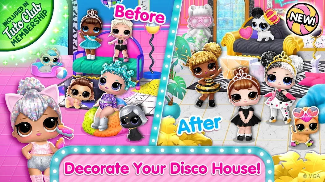 Скачать взлом L.O.L. Surprise! Disco House  [МОД Меню] — последняя версия apk на Андроид screen 1