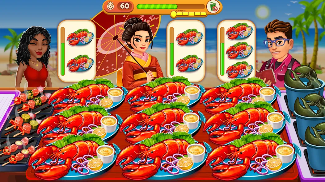 Скачать взломанную Cooking Max: Restaurant Games (Кукинг Макс)  [МОД Menu] — стабильная версия apk на Андроид screen 2