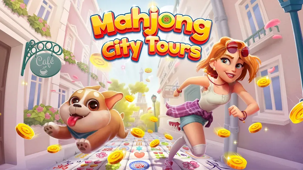 Взломанная Mahjong City Tours: Tile Match (Маджонг Сити Турс)  [МОД Все открыто] — стабильная версия apk на Андроид screen 1