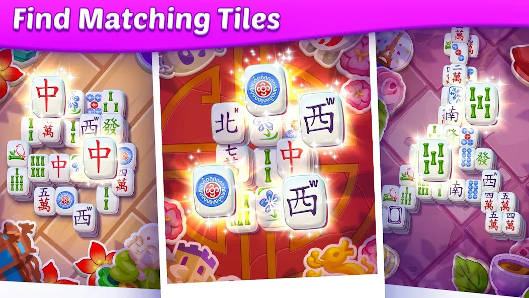 Взломанная Mahjong City Tours: Tile Match (Маджонг Сити Турс)  [МОД Все открыто] — стабильная версия apk на Андроид screen 2