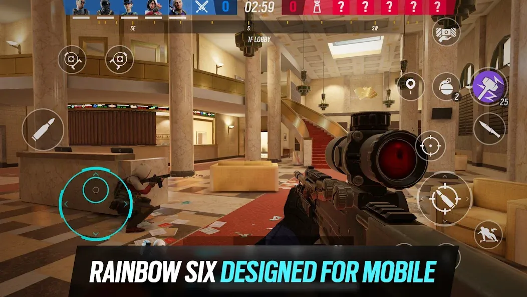 Взломанная Rainbow Six Mobile (Рейнбоу Сикс Мобайл)  [МОД Menu] — полная версия apk на Андроид screen 1