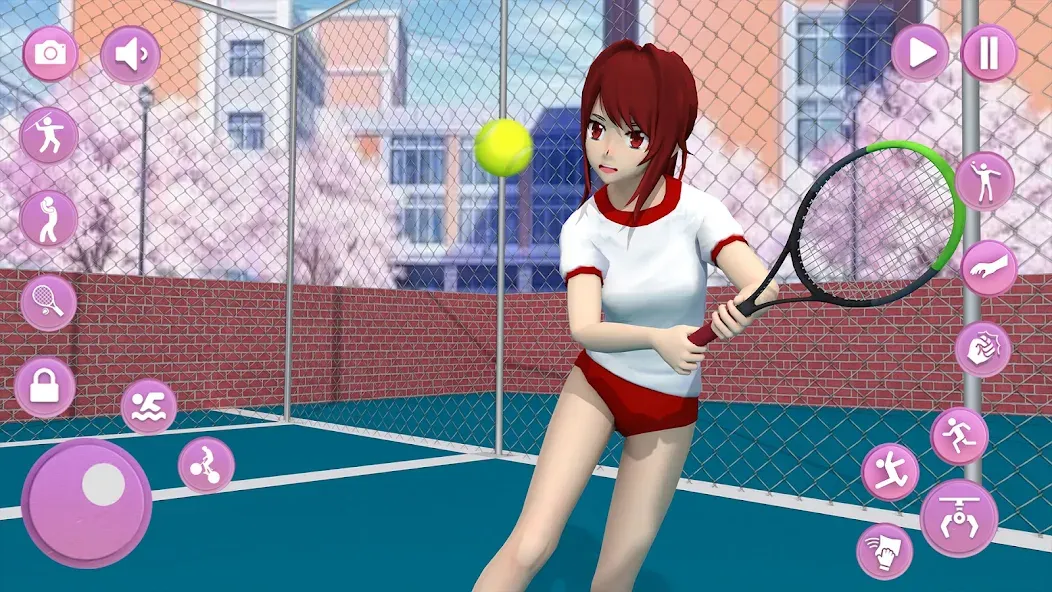 Скачать взломанную Anime School Girl Simulator 3D  [МОД Menu] — стабильная версия apk на Андроид screen 2