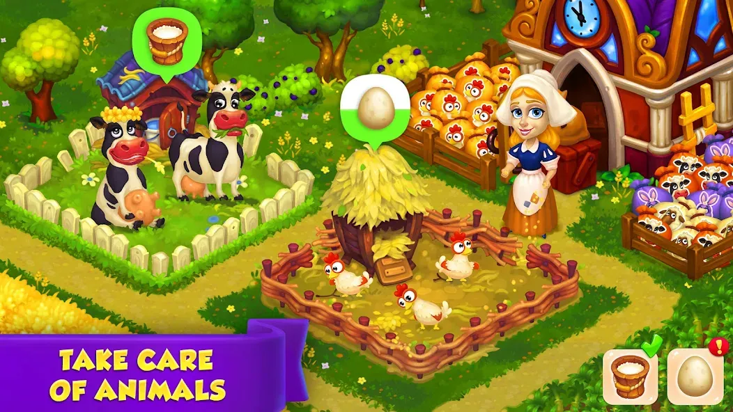 Взлом Royal Farm (Ройал Фарм)  [МОД Unlocked] — полная версия apk на Андроид screen 2