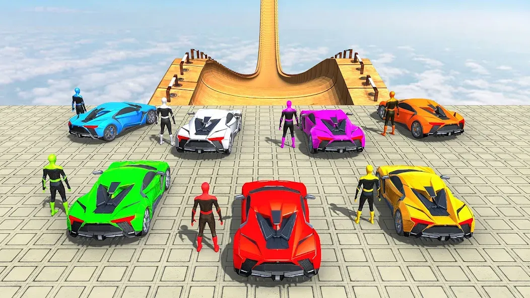 Взломанная Mega Ramp Car Games Car Stunts  [МОД Unlocked] — стабильная версия apk на Андроид screen 1