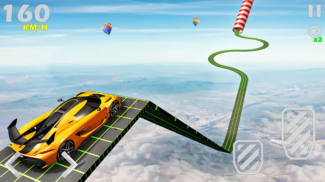 Взломанная Mega Ramp Car Games Car Stunts  [МОД Unlocked] — стабильная версия apk на Андроид screen 4