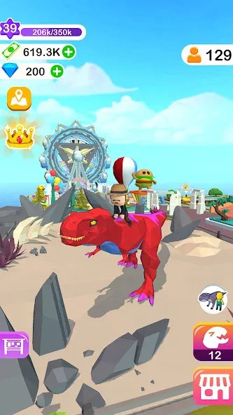 Скачать взлом Dino Tycoon — 3D Building Game  [МОД Unlimited Money] — стабильная версия apk на Андроид screen 4