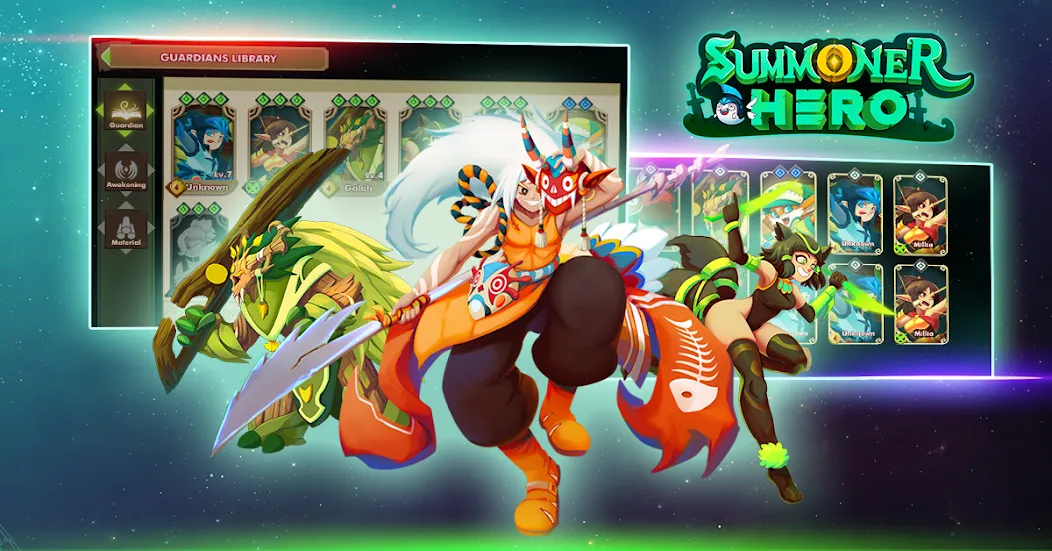 Скачать взломанную Summoner Hero: Epic Battle (Саммонер Хиро)  [МОД Много монет] — полная версия apk на Андроид screen 4