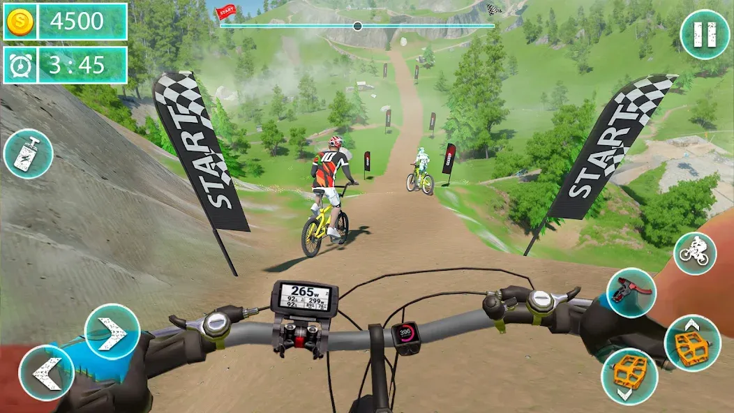 Взломанная MTB Downhill: BMX Racer  [МОД Unlimited Money] — последняя версия apk на Андроид screen 1