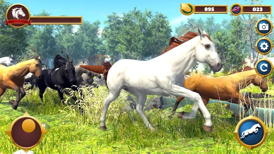 Скачать взлом Virtual Horse Family Simulator  [МОД Бесконечные монеты] — стабильная версия apk на Андроид screen 1